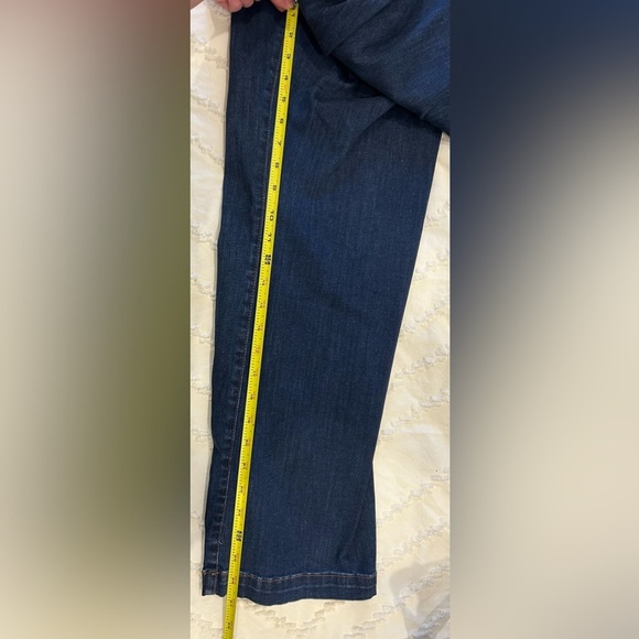 NYDJ Julia flare high rise dark wash jeans women size 12 - Picture 7 of 12